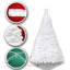 Arbre de Noël artificiel pin blanc-486524165