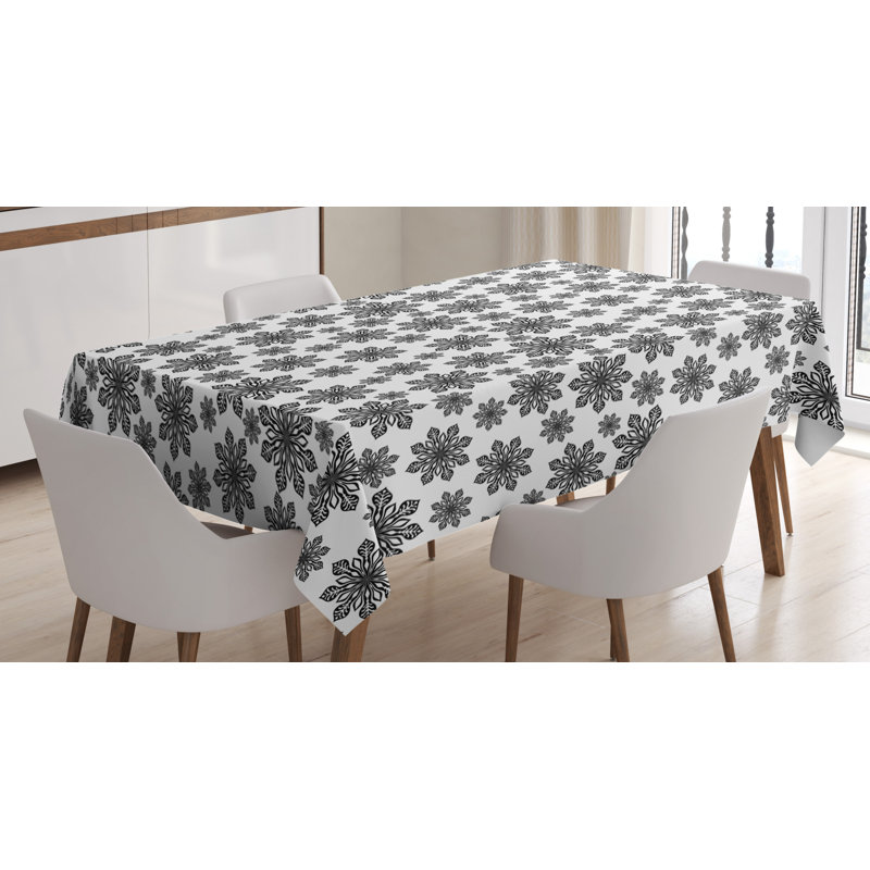 Geometric Christmas Tablecloth, 84" x 60"