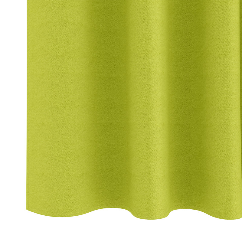 Curtains With Curtains 2 Pcs Polyester, Apple Green, 140cm Width x 260cm Drop