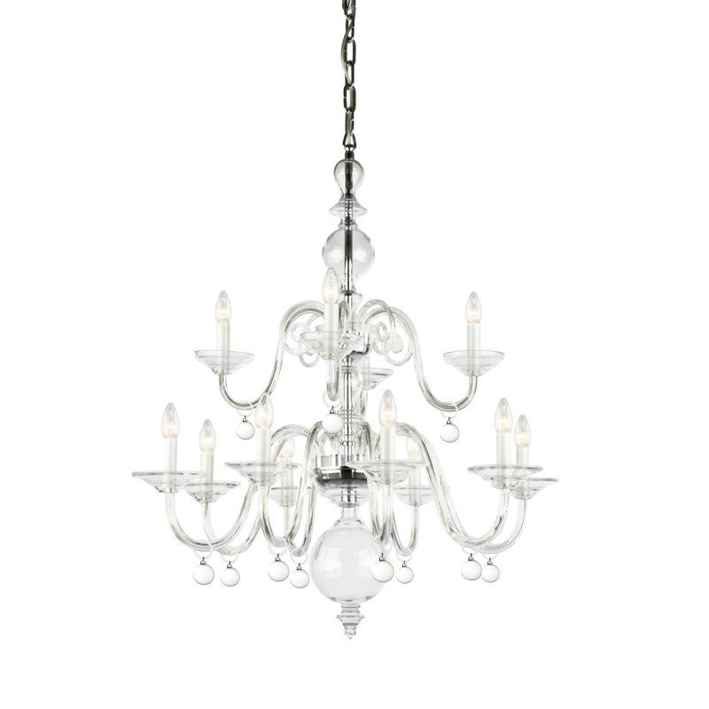 Weatherford 12 - Light Candle Style Chandelier