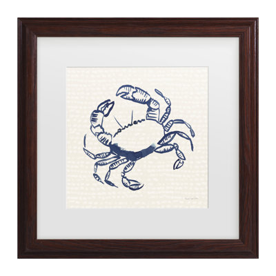 «Merced Lopez Charro Coastal Crabs II», art encadré mat