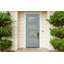 Porte d'entrée pré-suspendue en verre d'acajou brut non plaqué 36 "x 80" Modena par Prestige-88893031-88893033
