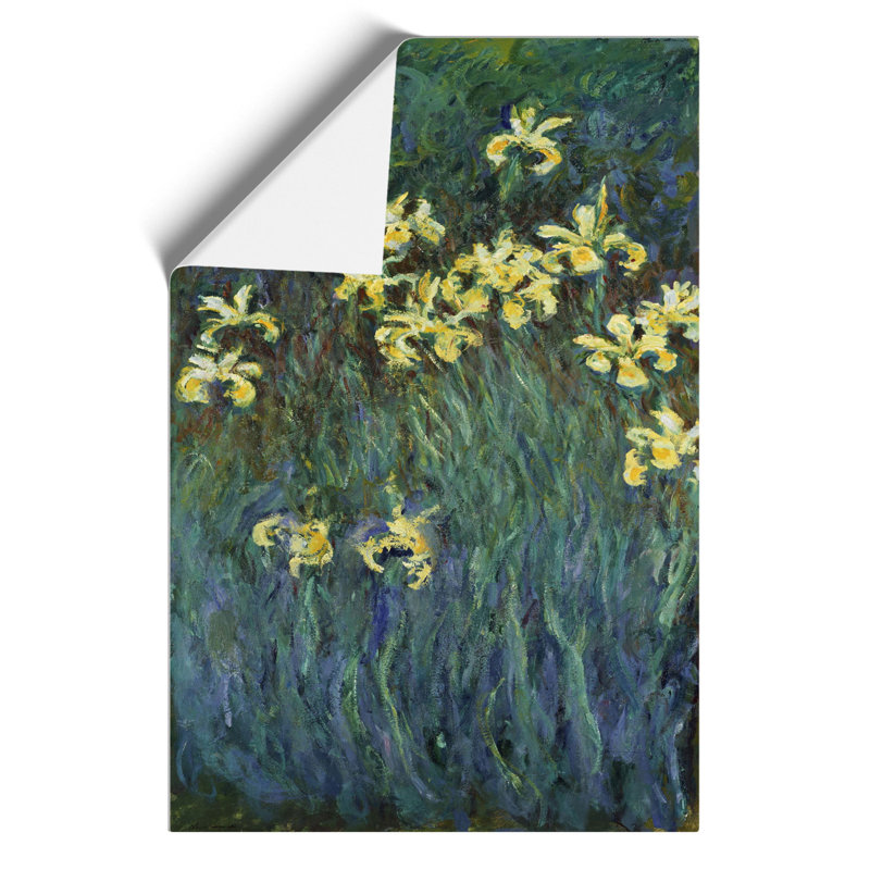 Yellow Irises by Claude Monet - Frameless Print, 30cm H x 21cm W x 0.1cm D