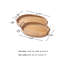 Ensemble de 2 plateaux de service