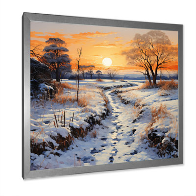 " Winters Glow Pointillism "