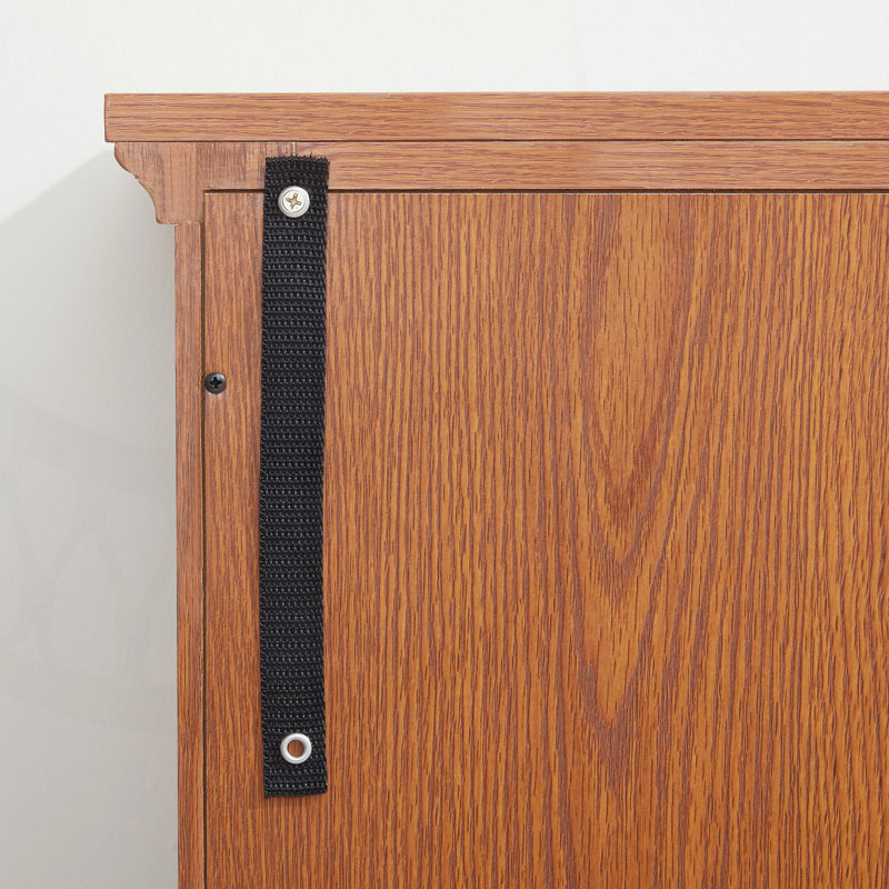 LED Curio Display Gorrell with Adjustable Shelves and Remote-Controlled LED Lighting, Perfect for Home or Office Decor