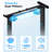 Dual Motor Electric Standing Desk Frame With Memory Controller, Computer Memory Desk Adjustable Table Legs Up To 47.3" For Home Office, Rapid Mount-55610773-55610774