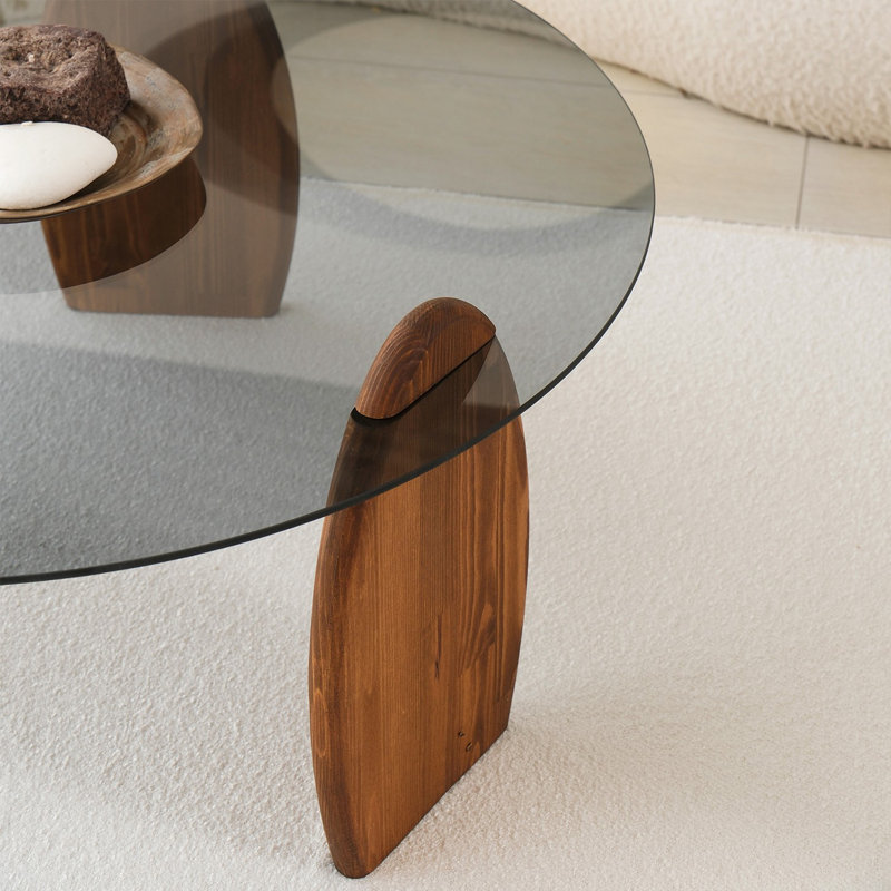 Sicario Coffee Table, Chesnut;Fume