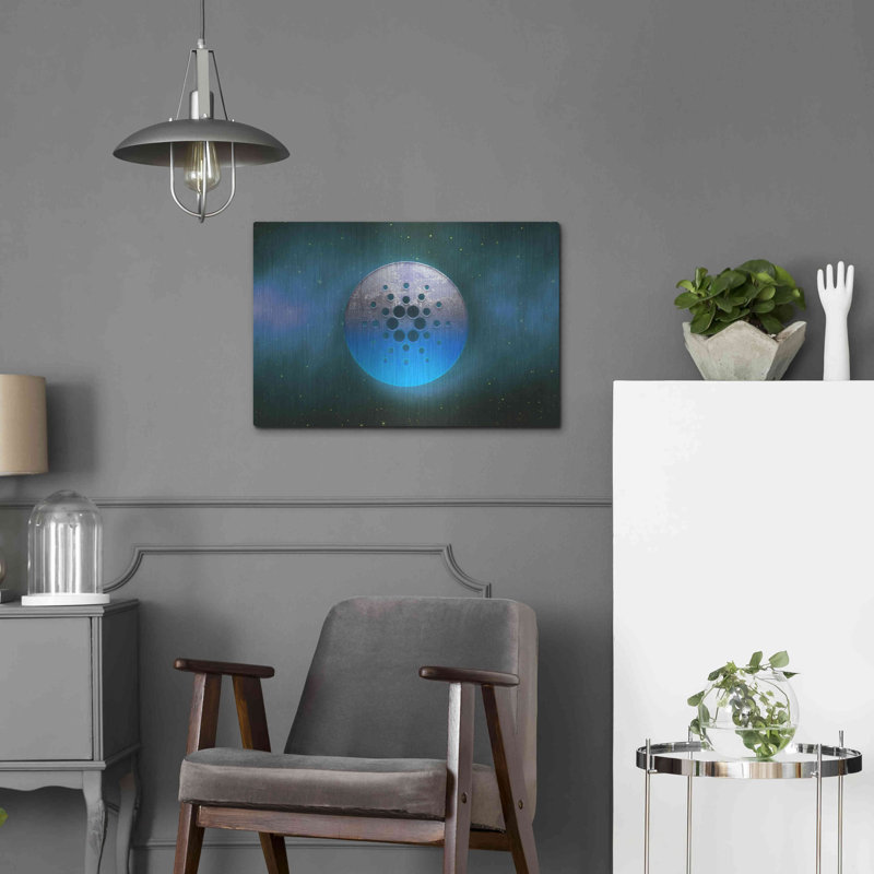 "Cosmic Crypto Cardano" par Valentyn Artemenko, H 16 po x l 24 po