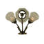 Schoolhouse & Early Electric 3 - Light Armed Sconce