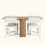 Ensemble de table de salle à manger extensible de 63 pouces Modern Modern