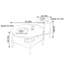 Ensemble de tables basses en noyer massif