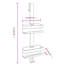 Freestanding Stainless Steel Shower Shelf-1798182089