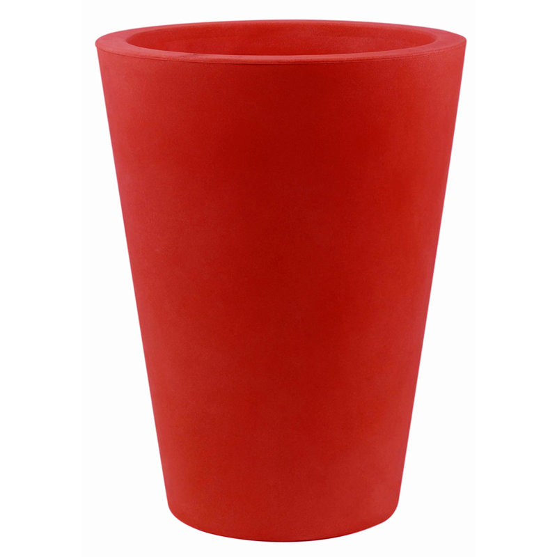 Nano Resin Pot Planter, 11" H x 5.5" W x 5.5" D, Black