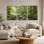 Ensemble d'art mural sur toile Lush Green Forest-62592847