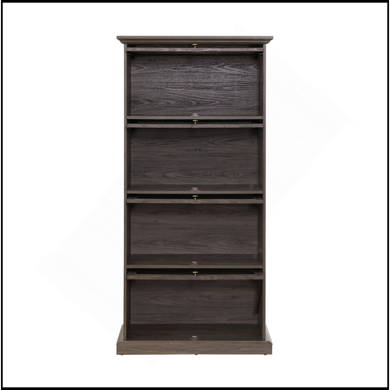 Versatile Glass Display Cabinet For Organizing And Showcasing Treasures, Brown