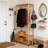 Liev 30.7'' Bamboo Rolling Clothing Rack-1102326724