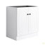 Meuble-lavabo autoportant 30 po et 2 portes d'armoire à fermeture en douceur (emballage KD) - sans le lavabo-126528856