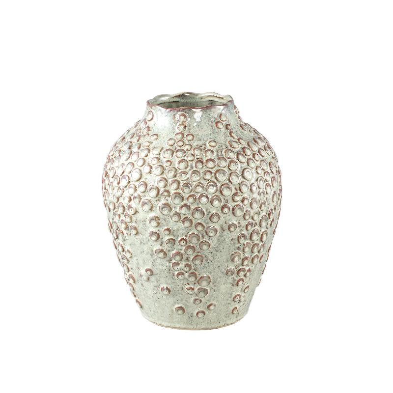 Baltzer Ceramic Pot Planter, Cream
