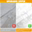 Lot de 6 sacs de rangement en plastique transparent avec fermeture éclair, en vinyle lisse, pour vêtements, literie, pulls, couettes, couvertures et draps, 40 x 35 x 10 cm, blanc transparent