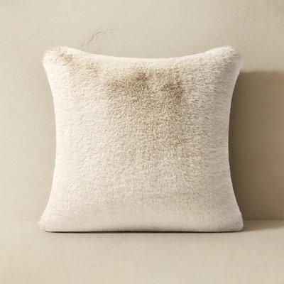 Luxury Soft Faux Chinchilla Fur Throw Pillow Cover 1 Pack, 20”x20”