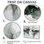 Blanc et gris «Silence of Perception I» - Art mural abstrait minimaliste-851821279-851821267-851821276