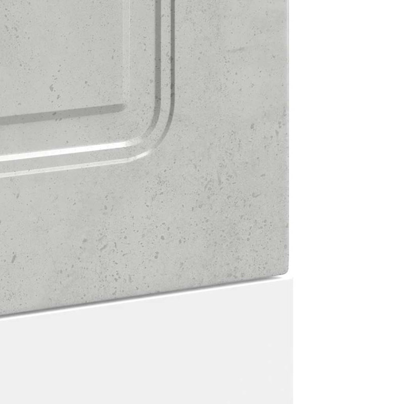 Dishwasher Panel Kalmar Artisan Oak 1.5X67 Cm Engineered Wood, Concrete Grey, 67cm H x 45cm W x 1.5cm D