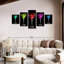 Cocktail Flashy Martinis sur toile, 5 pièces-110870118