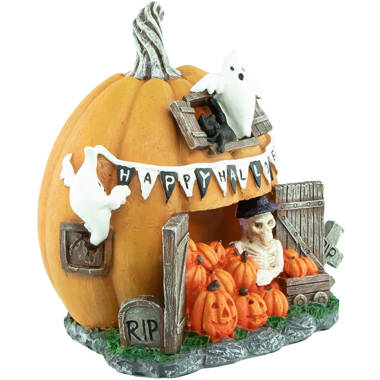 Northlight 7 LED Lighted Pumpkin Village Halloween Decoration