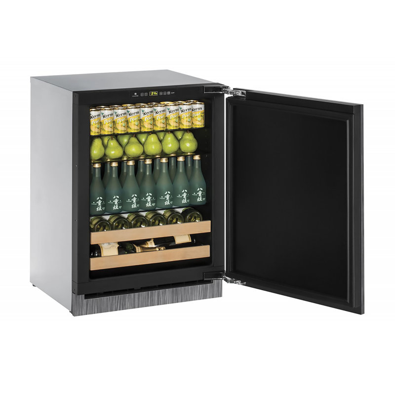 U-Line 23.62'' W Built-In Beverage Cooler with Wine Storage