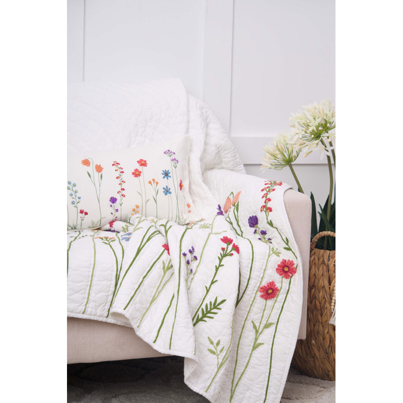 Botanical Field Throw