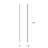 Stiletto Lungo Dimmable LED Bath Bar-14262622