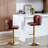 Swivel Barstools Adjustable Seat Height Upholstered Bar Stool-55234929-55234930