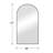 Jahel Metal Full Length Wall Mirror with Embedded Bracket-849785391-849785376
