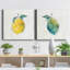 Happy Lemon - ensemble de 2 peintures sur toile tendue-574785121