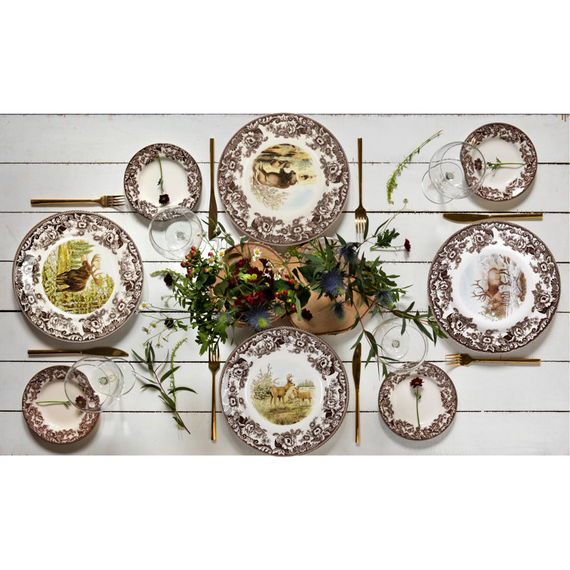 Spode Woodland Am.Wildlife Dinner Plate 10.5" Elk