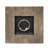 Square Iron Wood Pattern Fire Pit -50,000 Btu Tank Outside