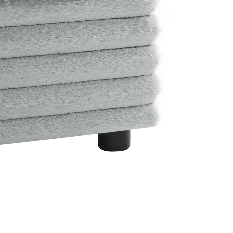 Peluche en polyester 40 po Jenny Repose-pieds carré (avec repose-pieds seulement)