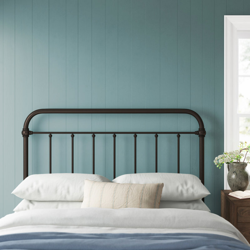 Shumacker Steel Slat Headboard, Full/Queen, Dark Bronze