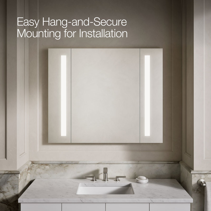 Verdera® Mirror with Lights, Bathroom Vanity Mirror with Internal LED Lights, 33" x 40"