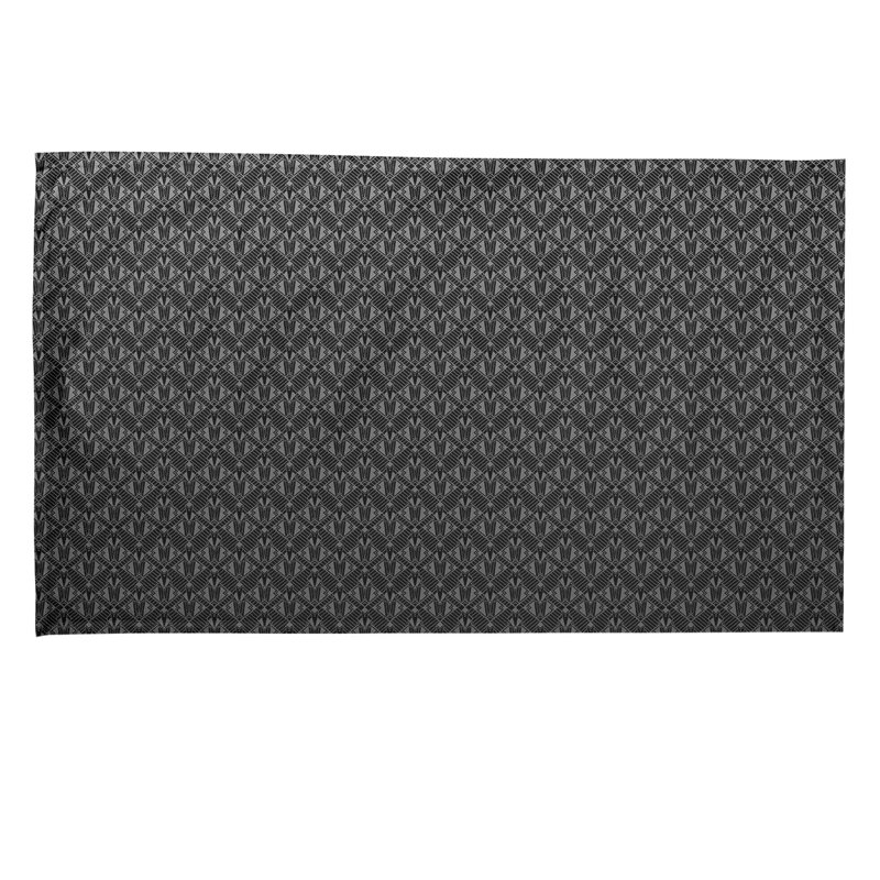 Suoz Tea Towel Kitchen Towel, Poly Twill, Black/Gray