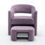 Fauteuil demi-tonneau avec repose-pieds Kyah-220945851