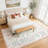 6x9 Floral Area Rug, Washable Non Slip Foldable Rug for Dining Room Office, Pink-1369980616-1369980594