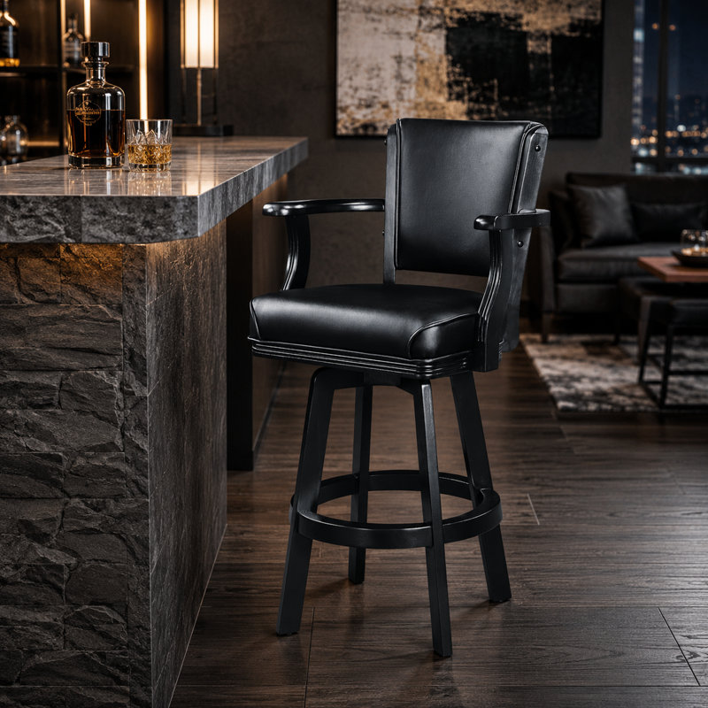 Tabouret de bar Millender, Noir
