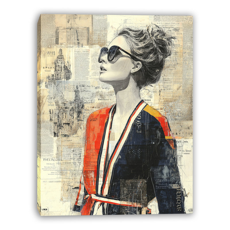 Art mural chic sur toile tendue, L 24 po x H 36 po x P 1,5 po