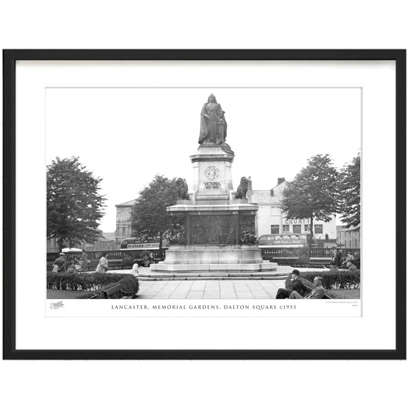 Lancaster, Memorial Gardens, Dalton Square C1955 - Single Picture Frame Print, 60cm H x 80cm W x 2.3cm D