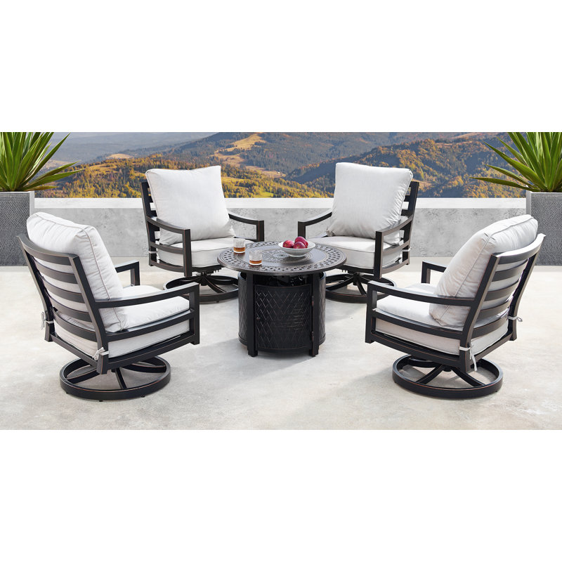 Mccomas Outdoor 5 - Piece Conversation Set