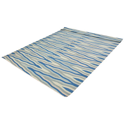 Kilim bleu foncé Jotunheim 10 pi 0 po x 14 pi 0 po