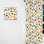 Motif à pois rétro I Revival - rideau abstrait - rideau abstrait obscurcissant - 1 panneaux-107595346