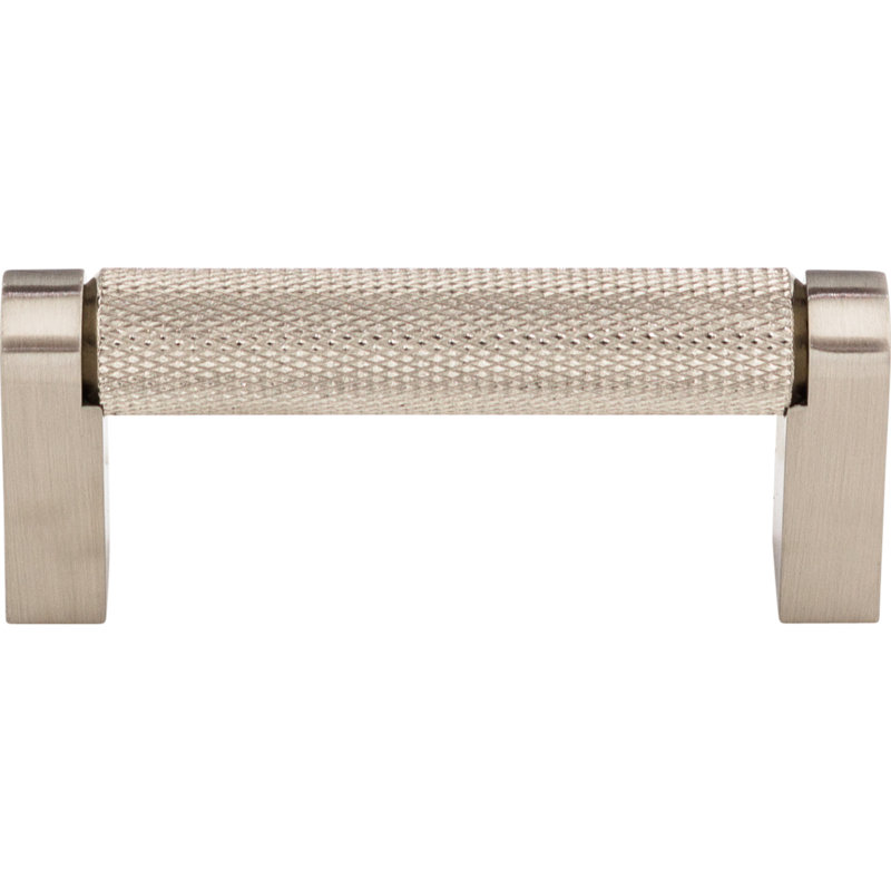 Brushed Nickel 3" Modern Industrial Bar Pull Handle